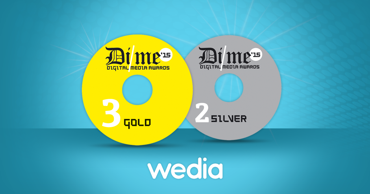 5 Digital Media Awards για τη Wedia!