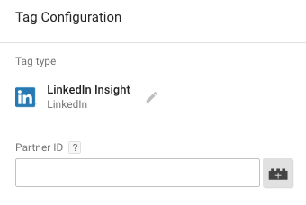 LinkedIn Insight Tag με Google Tag Manager - Συμπλήρωση ID